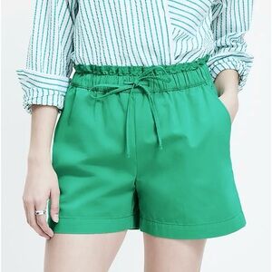 LOFT Smocked Lyocell Green Pocket Shorts, Women’s Size Medium Resortwear